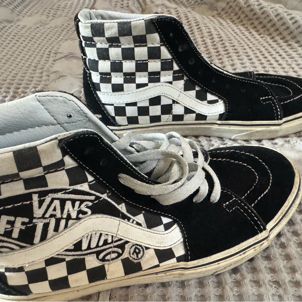 Vans Black and White Checkered Sneakers